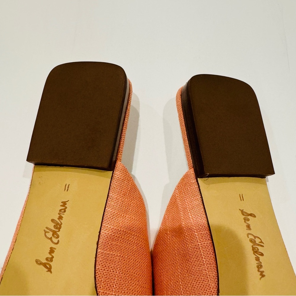 SAM EDELMAN NEW YORK Womens Coral Padded Lavina Square Toe Slip On Mules Sz 11 - Picture 10 of 13